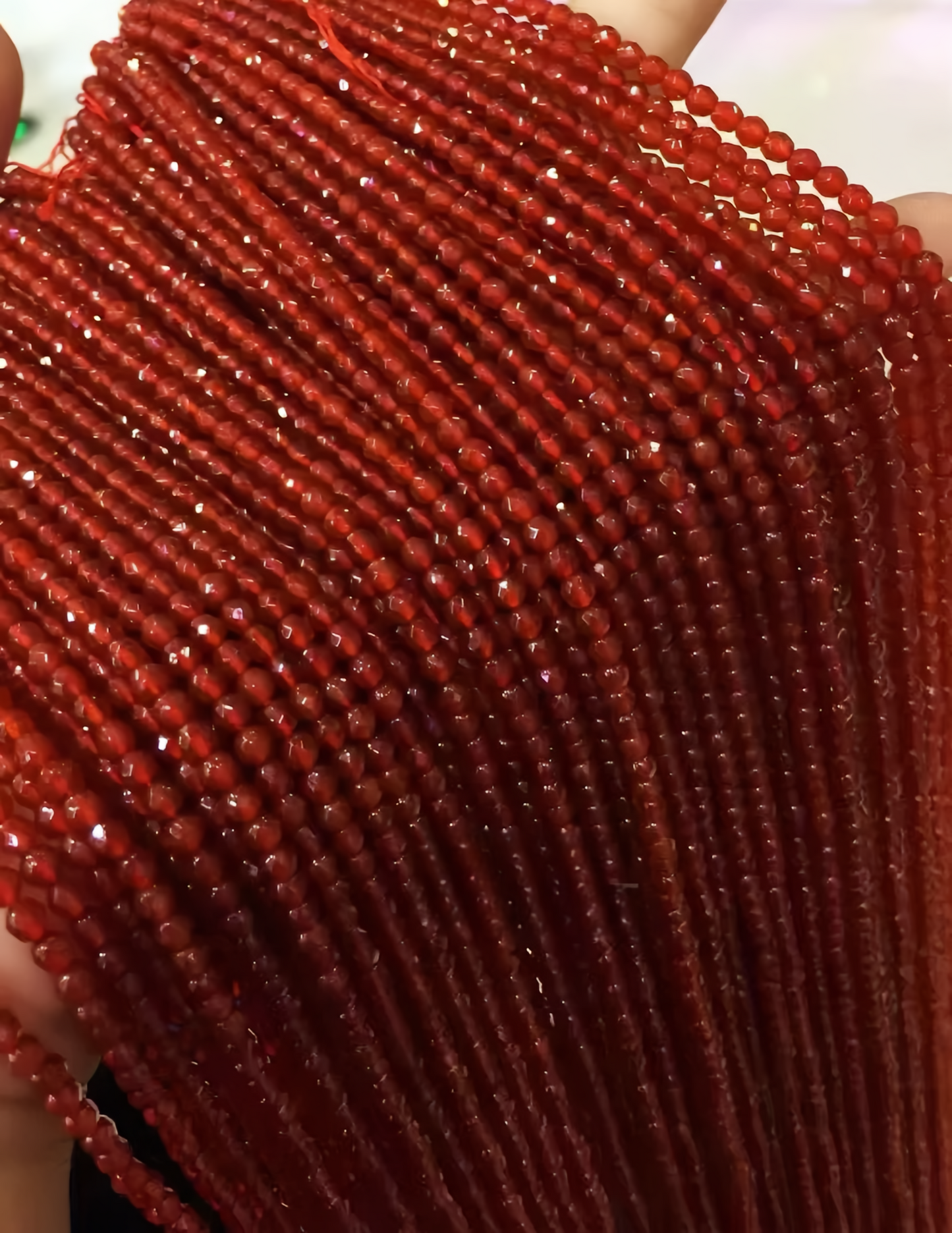 Red Agate 4/6/8/10/12/14mm Regular Faceted Beads Crystal Fashion Jewelry Bead