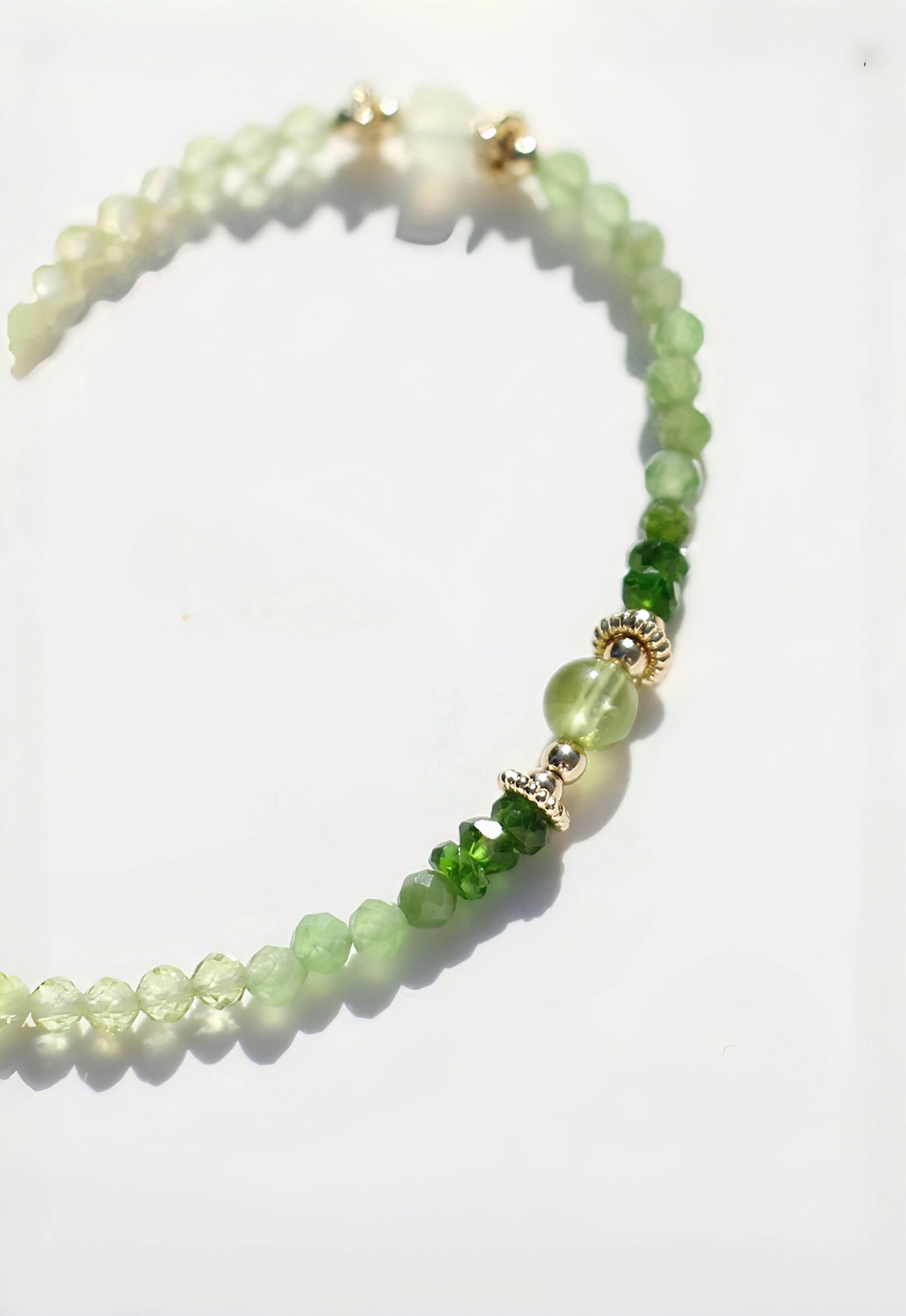 [Eternal Radiance] Necklace emerald, topaz, and peridot