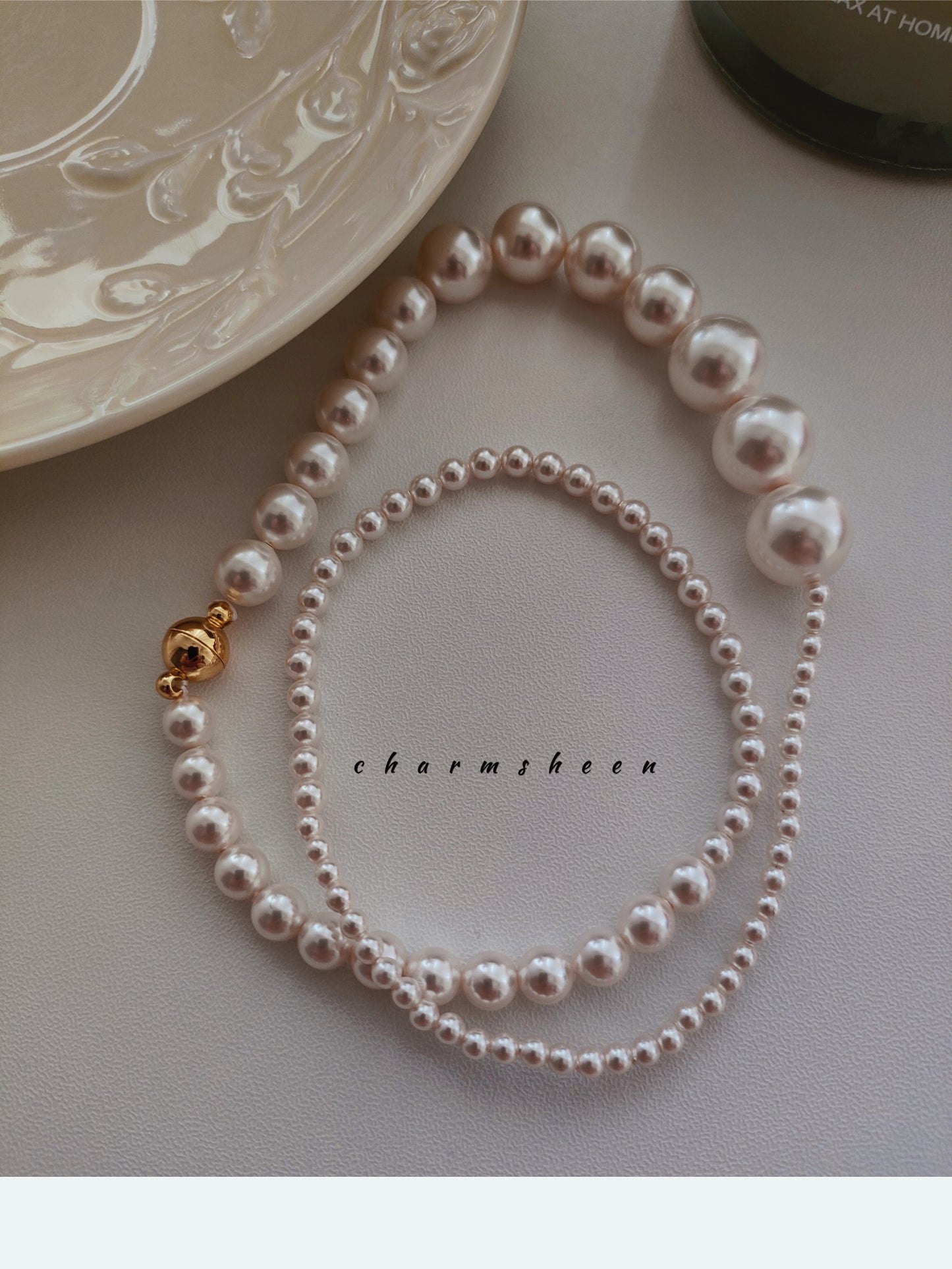 [Aphrodite] Swarovski Pearl Necklace