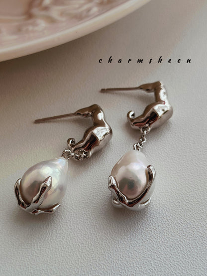 [Precious] Sterling Silver Freshwater Pearl Earring