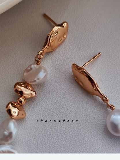 [Trouvaille]  Baroque Pearl Earring