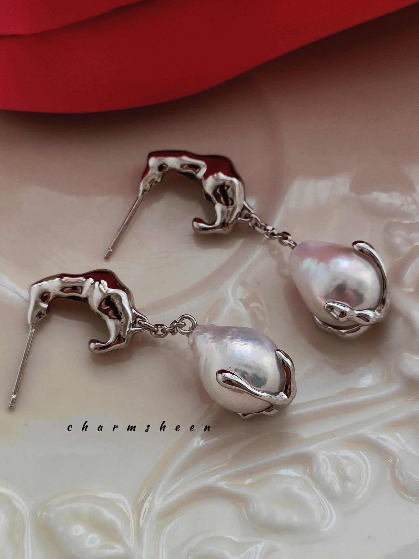 [Precious] Sterling Silver Freshwater Pearl Earring